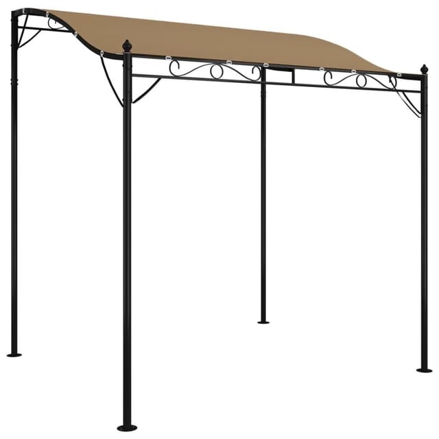 vidaXL Markise Taupe 2x2,3 m 180 g/m² Stoff und Stahl 362393