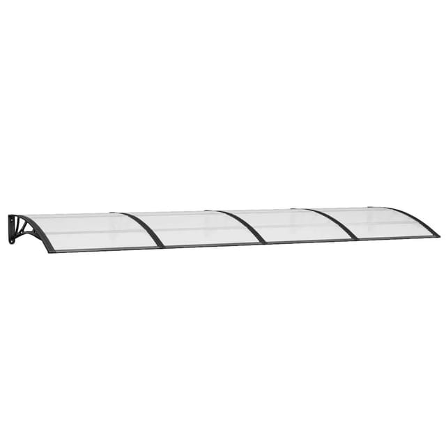 vidaXL Türvordach Schwarz 350x100 cm Polycarbonat 153594