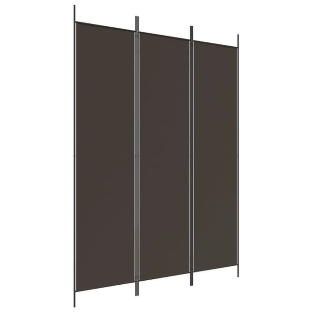 vidaXL 3 Tlg Paravent Braun 150x200 cm Stoff 350179