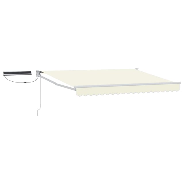 vidaXL Elektrische Ausziehbare Markise Creme 3,5 x 2,5 m 3419950