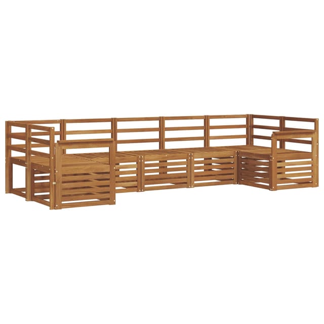 vidaXL Sofagarnituren 7-Tlg Natur Massivholz Akazie 3375394