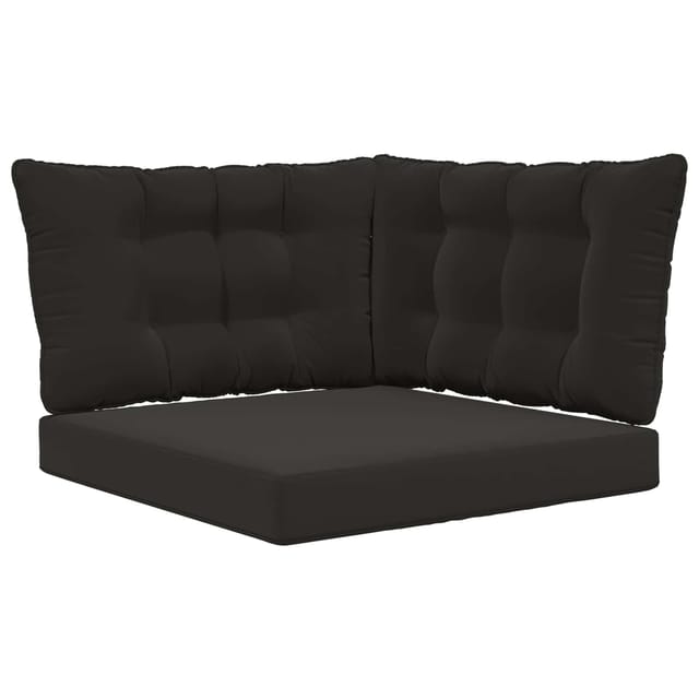 vidaXL Sofakissen für Draußen 3-Tlg Schwarz Polyester 900921