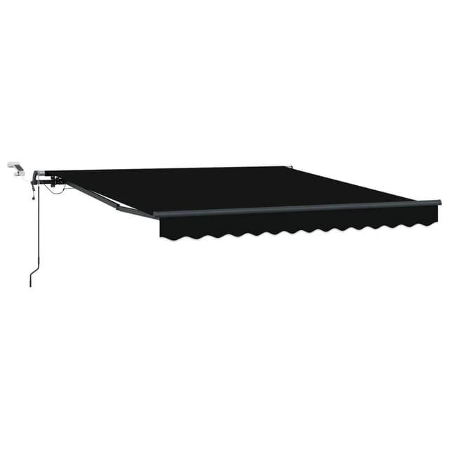 vidaXL Markisenstoff mit Schwarz 300 x 250 cm Polyester 3330040