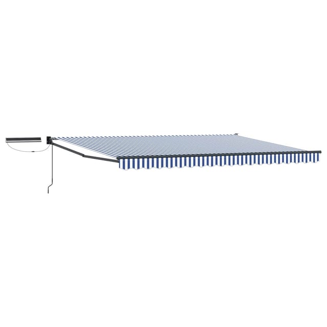 vidaXL Elektrische Ausziehbare Markise Blau und Weiß 4,5 x 3 m 3420158