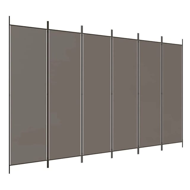 vidaXL 6 Tlg Paravent Anthrazit 300x200 cm Stoff 350192