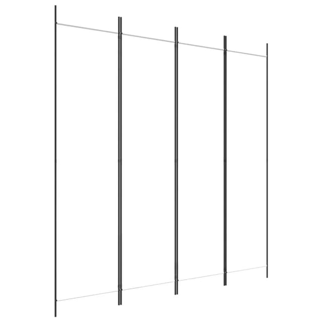 vidaXL 4 Tlg Paravent Weiß 200x200 cm Stoff 350182