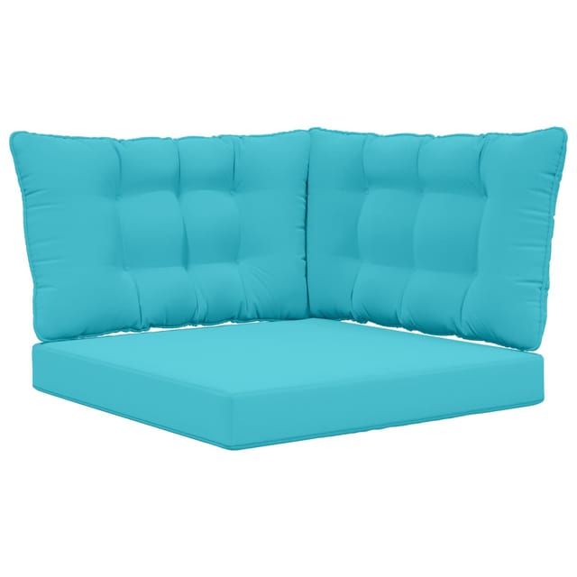 vidaXL Sofakissen für Draußen 3-Tlg Türkis Polyester 900930