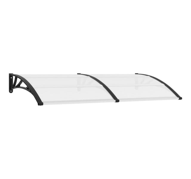 vidaXL Türvordach Schwarz 200x100 cm PC 45627