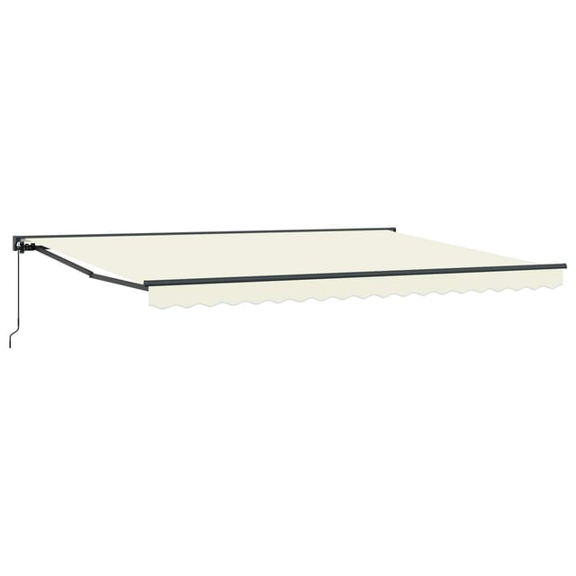 vidaXL Manuell Einziehbare Markise Creme 4,5 x 3,5 m 3420459
