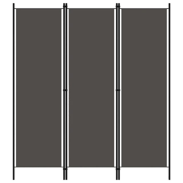 vidaXL 3 Tlg Raumteiler Anthrazit 150x180 cm 320717
