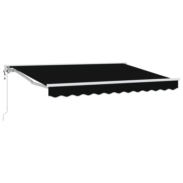 vidaXL Elektrische Ausziehbare Markise Schwarz 3,5 x 2,5 m 3420983