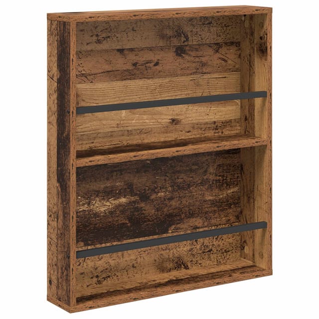 vidaXL Magazinregal mit Regal Altholz 60 x 12 x 70 cm Holzwerkstoff 890836
