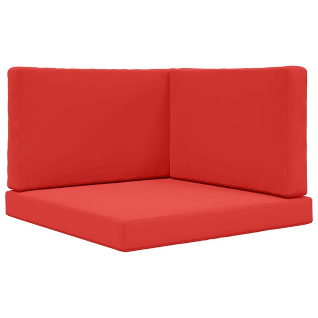 vidaXL Sofakissen für Draußen 3-Tlg Rot Polyester 900869