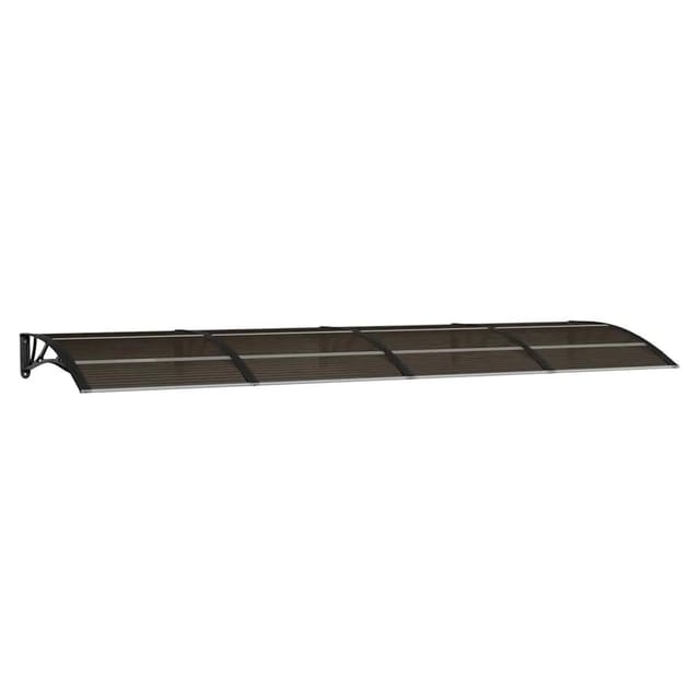 vidaXL Türvordach Schwarz 350 x 100 cm Polycarbonat 153596