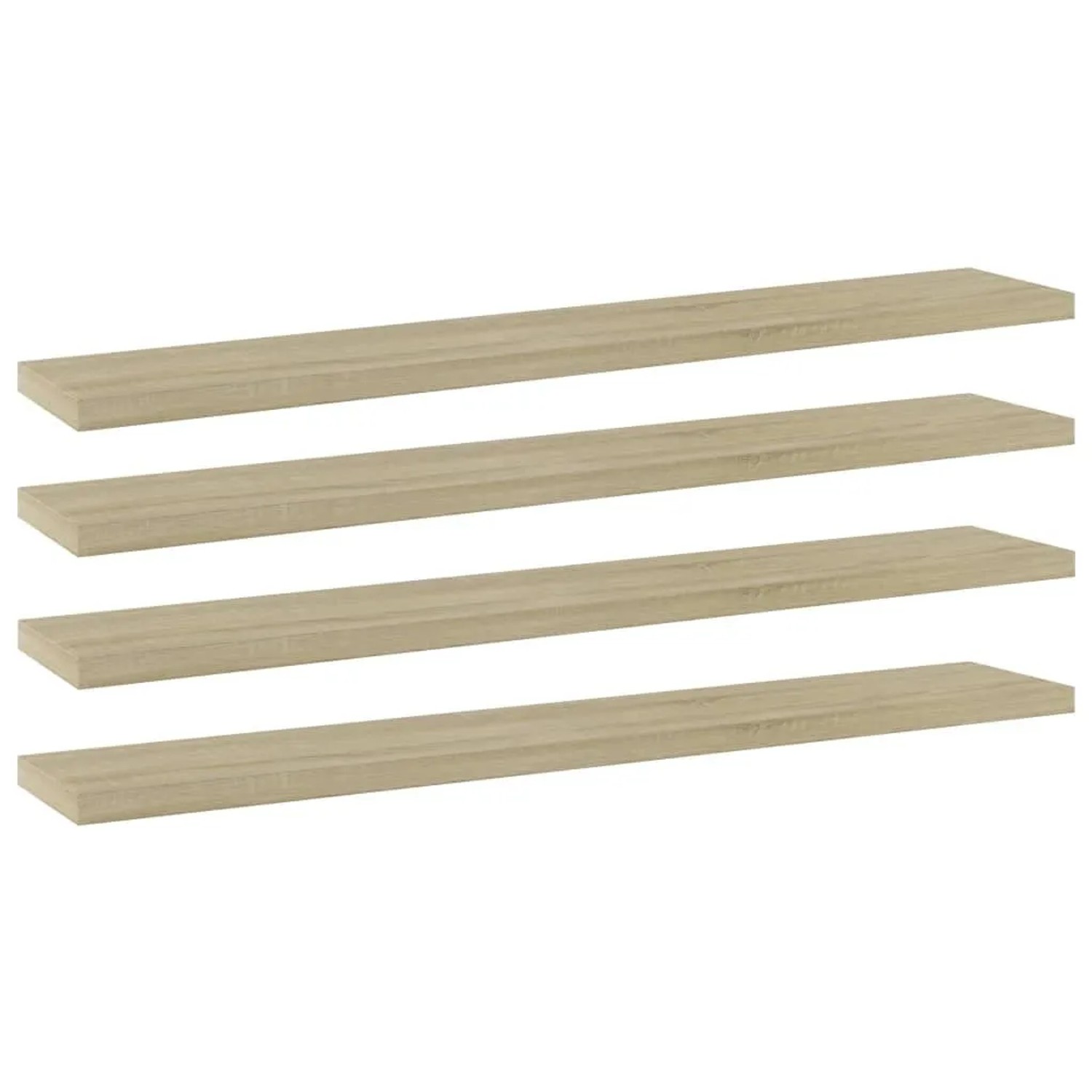 vidaXL Bücherregal-Bretter 4 Stk Sonoma-Eiche 60x10x1,5 cm 805208