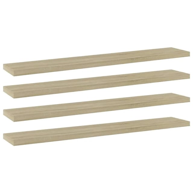 vidaXL Bücherregal-Bretter 4 Stk Sonoma-Eiche 60x10x1,5 cm 805208