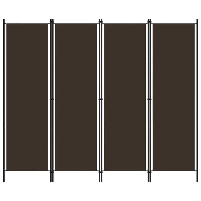 vidaXL 4 Tlg Raumteiler Braun 200x180 cm 320720