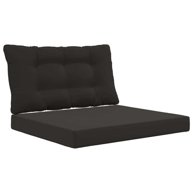 vidaXL Sofakissen für Draußen 2-Tlg Schwarz Polyester 900904