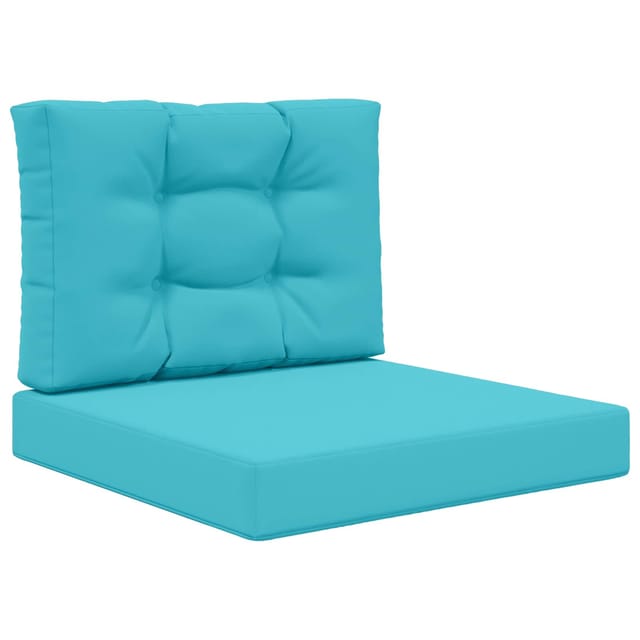 vidaXL Sofakissen für Draußen 2-Tlg Türkis Polyester 900743