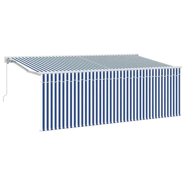 vidaXL Einziehbare Markise Blau 350 x 200 cm Stoff 3329631