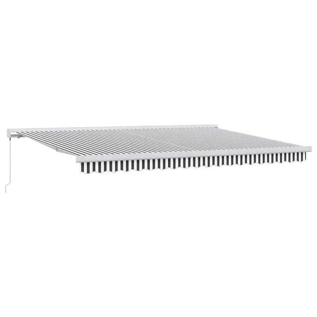 vidaXL Markise Einziehbar Anthrazit und Weiß 4,5x3 m Stoff Aluminium 3216126