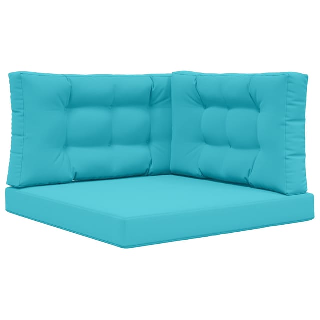 vidaXL Sofakissen für Draußen 3-Tlg Türkis Polyester 900896