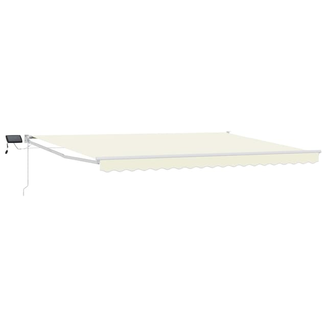 vidaXL Manuelle Gelenkarmmarkise mit LEDs Creme 4,5 x 3 m 3419304