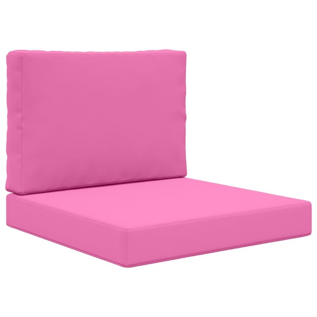 vidaXL Sofakissen für Draußen 2-Tlg Rosa Polyester 900725