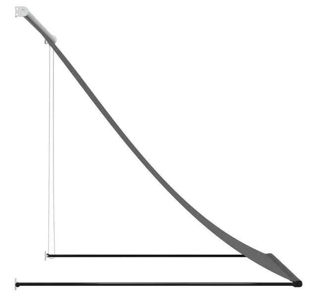 vidaXL Markise Einziehbar Anthrazit 150x150 cm Stoff und Stahl 368751