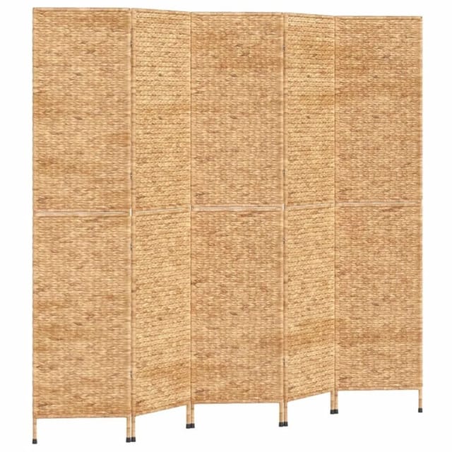 vidaXL Paravent 5 Tlg 205x180 cm Wasserhyazinthe 355197