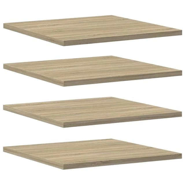 vidaXL Bücherregal-Bretter 4 Stk Sonoma-Eiche 40x40x1,5 cm 805176