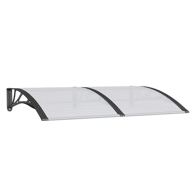 vidaXL Türvordach Schwarz 150x100 cm Polycarbonat 153567