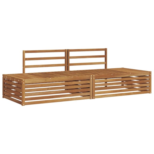vidaXL Outdoor-Sofagarnitur 2 Stück Natur 203,5 x 83 x 73 cm 3374079