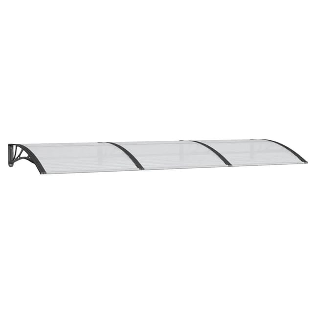 vidaXL Türvordach Schwarz 300x100 cm Polycarbonat 153569