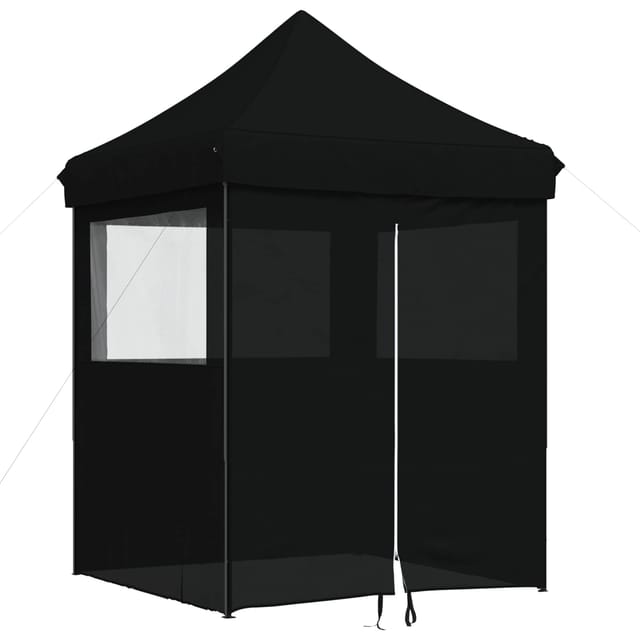 vidaXL Party-Zelt Schwarz 200 x 200 x 306 cm Oxford-Stoff 42023539