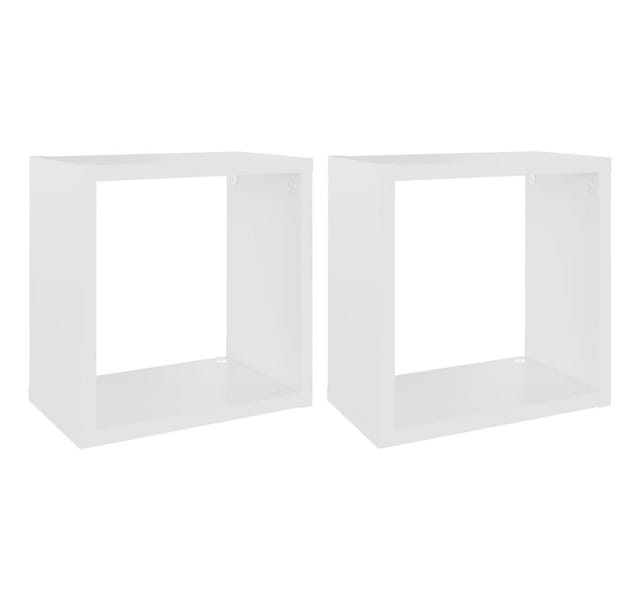 vidaXL Würfelregale 2 Stk Weiß 26x15x26 cm 807025