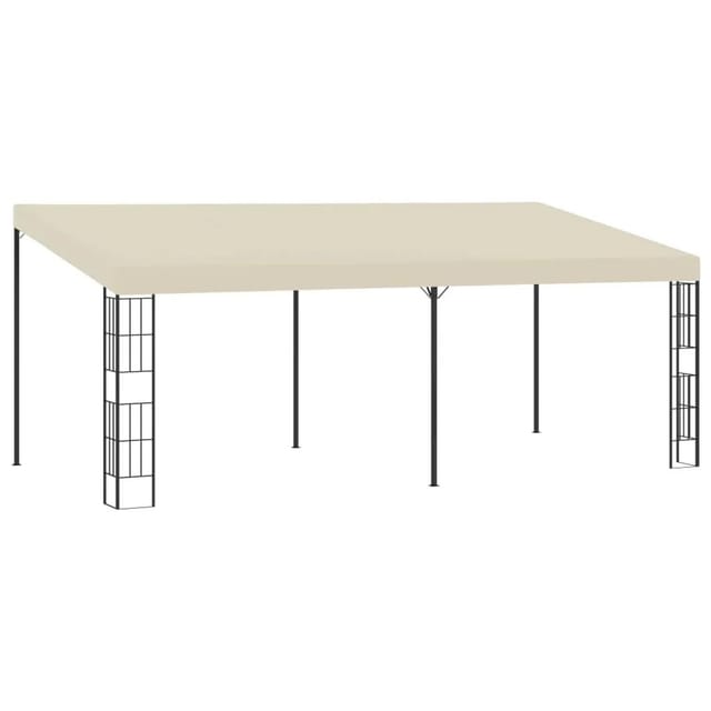 vidaXL Wand-Pavillon 3x6 m Creme Stoff 47989