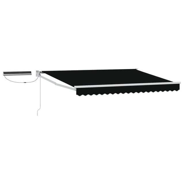 vidaXL Elektrische Ausziehbare Markise Schwarz 3,5 x 2,5 m 3419961