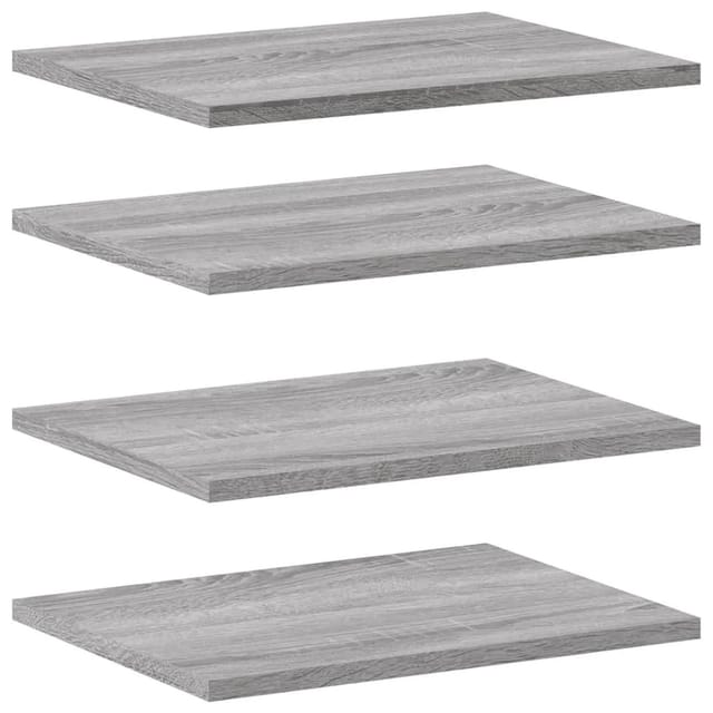 vidaXL Wandregale 4 Stk Grau Sonoma 40x30x1,5 cm Holzwerkstoff 838209