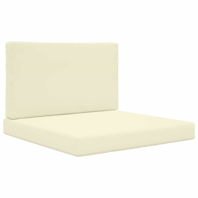 vidaXL Sofakissen für Draußen 2-Tlg Creme Polyester 900831