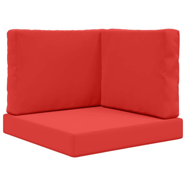 vidaXL Sofakissen für Draußen 3-Tlg Rot Polyester 900750
