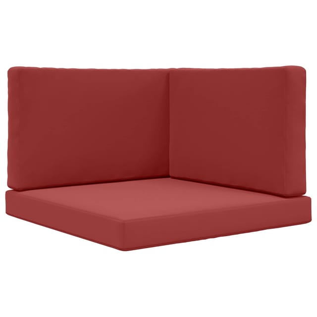 vidaXL Sofakissen für Draußen 3-Tlg Weinrot Polyester 900872