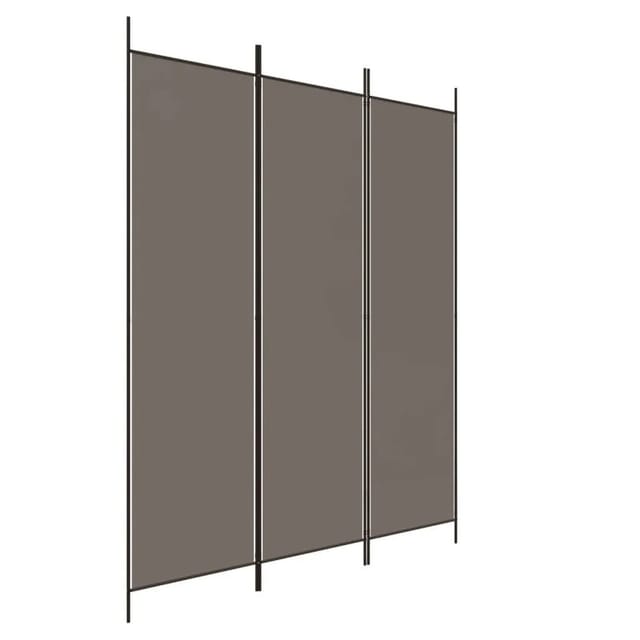 vidaXL 3 Tlg Paravent Anthrazit 150x200 cm Stoff 350180