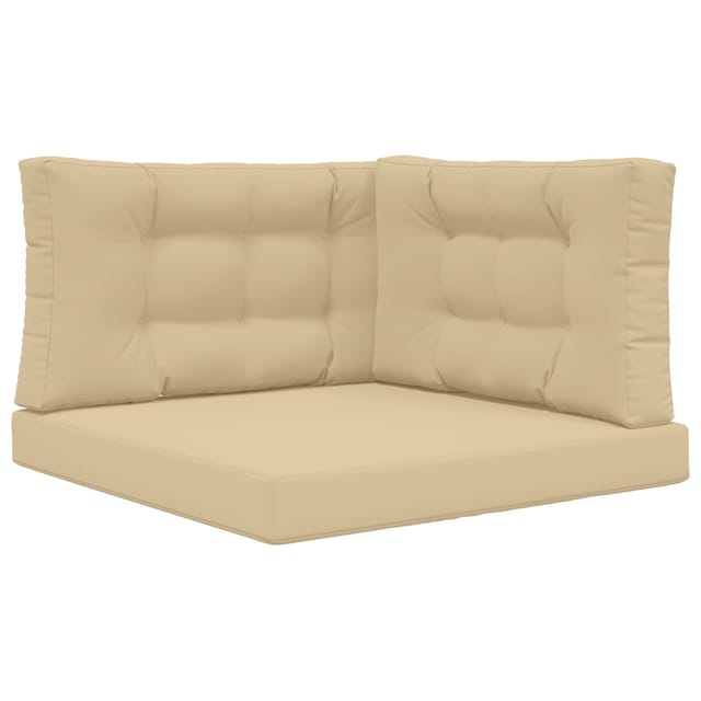 vidaXL Sofakissen für Draußen 3-Tlg Beige Polyester 900883
