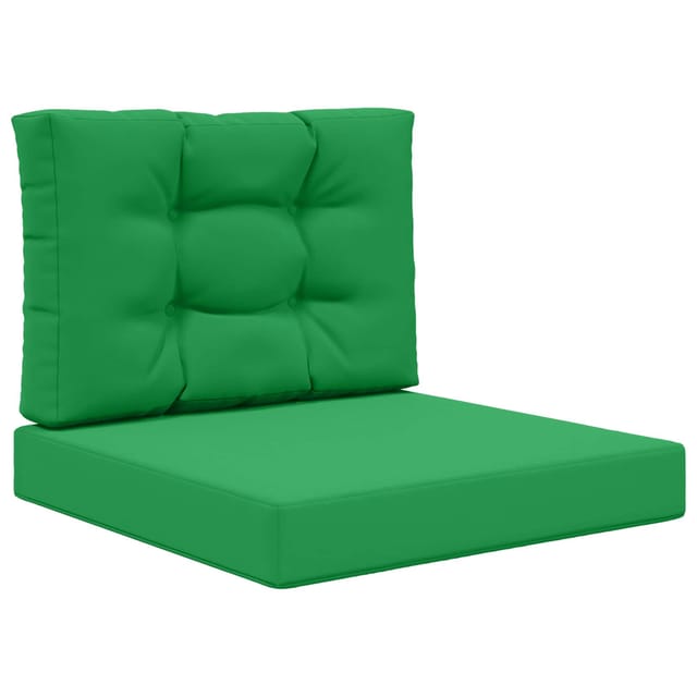 vidaXL Sofakissen für Draußen 2-Tlg Grün Polyester 900732