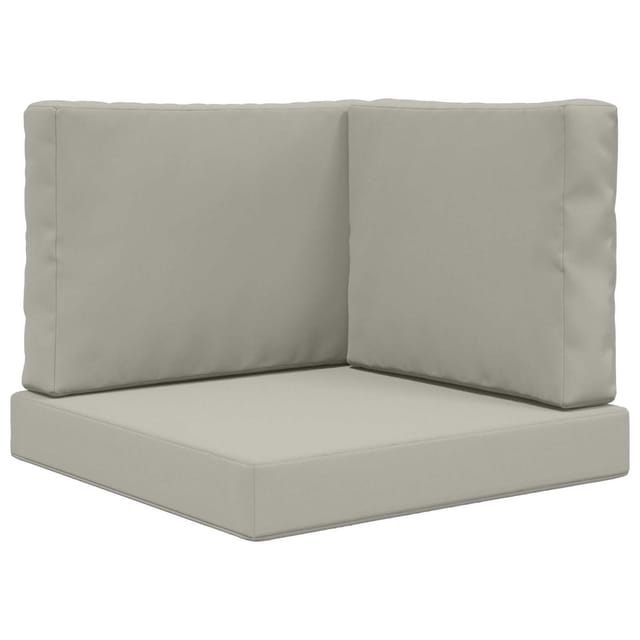 vidaXL Sofakissen für Draußen 3-Tlg Grau Polyester 900745