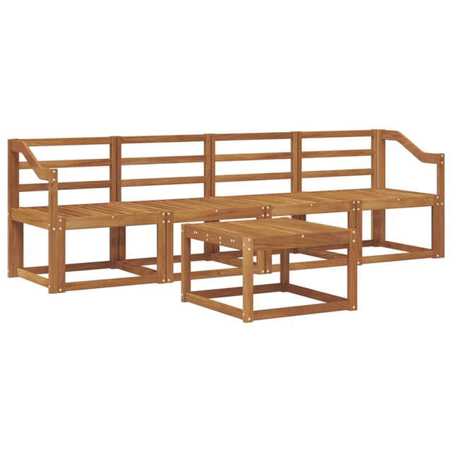 vidaXL Outdoor-Sofagarnitur 5 Stk Natur Massivholz Akazie 3365987