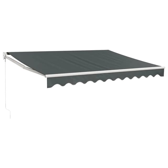 vidaXL Markise Einziehbar Anthrazit 3x2,5 m Stoff und Aluminium 3154436
