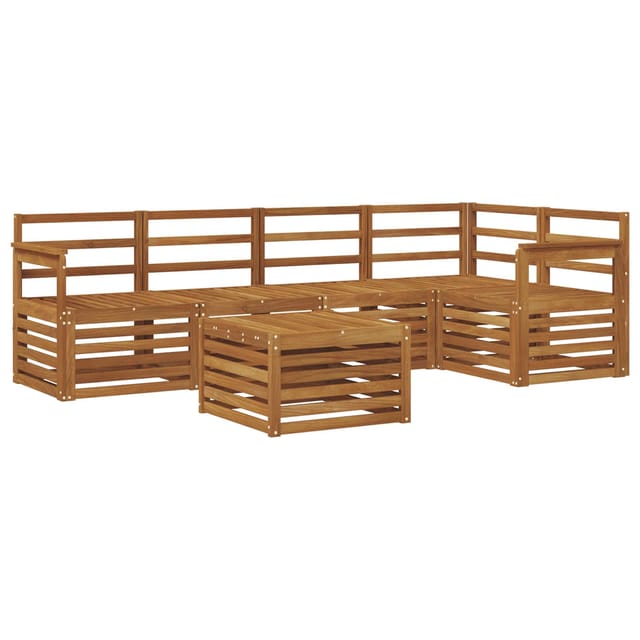 vidaXL Sofagarnituren 6-Tlg Natur Massivholz Akazie 3374834