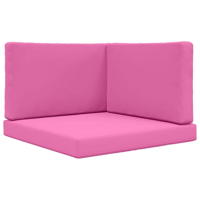 vidaXL Sofakissen für Draußen 3-Tlg Rosa Polyester 900878